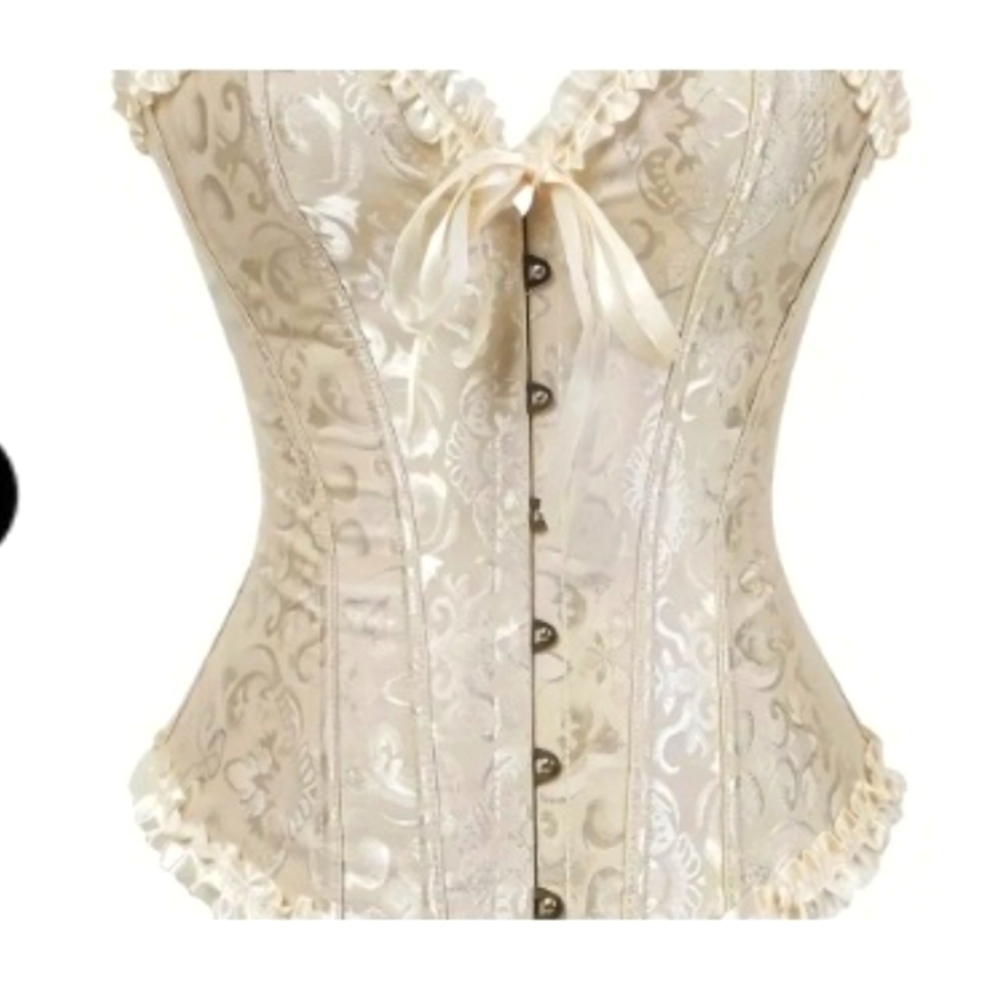 Corset with boning, sz large, non brand,